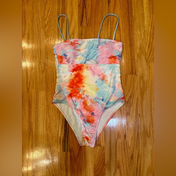 💜 5 for $25 or 3 for $18 Shein water color one piece swimsuit - Picture 2 of 6